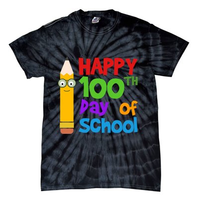 Happy 100th Day Of School Cute Tie-Dye T-Shirt