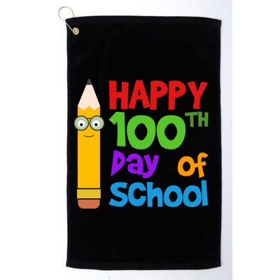 Happy 100th Day Of School Cute Golf Towel