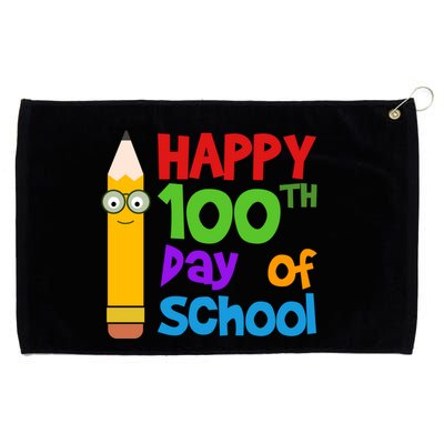 Happy 100th Day Of School Cute Grommeted Golf Towel