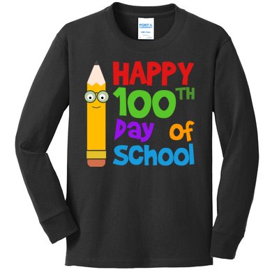 Happy 100th Day Of School Cute Kids Long Sleeve Shirt