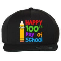 Happy 100th Day Of School Cute Wool Snapback Cap