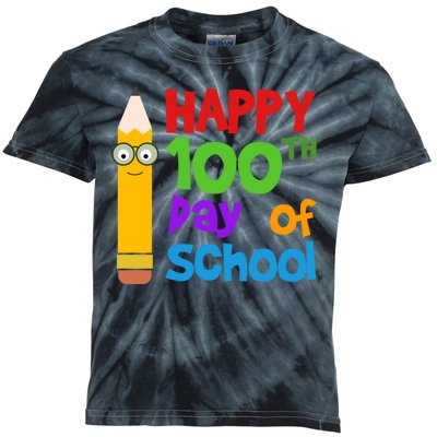 Happy 100th Day Of School Cute Kids Tie-Dye T-Shirt