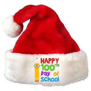 Happy 100th Day Of School Cute Premium Christmas Santa Hat