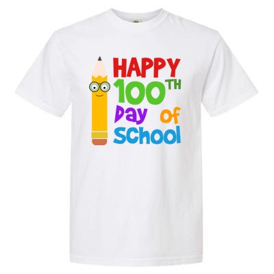 Happy 100th Day Of School Cute Garment-Dyed Heavyweight T-Shirt