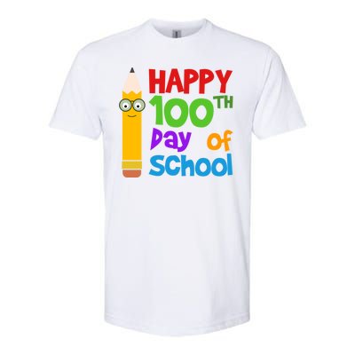 Happy 100th Day Of School Cute Softstyle CVC T-Shirt