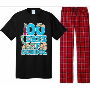 Happy 100th Day Of School Nurses 100 Days Of School Cute Gift Pajama Set