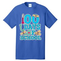 Happy 100th Day Of School Nurses 100 Days Of School Cute Gift Tall T-Shirt