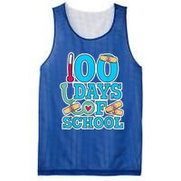 Happy 100th Day Of School Nurses 100 Days Of School Cute Gift Mesh Reversible Basketball Jersey Tank