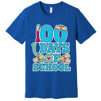 Happy 100th Day Of School Nurses 100 Days Of School Cute Gift Premium T-Shirt