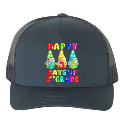 Happy 100th Day Of School Third 3rd Grade Gnome Teacher Cool Gift Yupoong Adult 5-Panel Trucker Hat