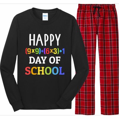 Happy 100th Day Of School With Math Formula For 100 Days Great Gift Long Sleeve Pajama Set