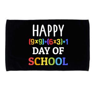 Happy 100th Day Of School With Math Formula For 100 Days Great Gift Microfiber Hand Towel