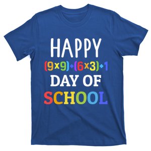 Happy 100th Day Of School With Math Formula For 100 Days Great Gift T-Shirt