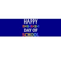 Happy 100th Day Of School With Math Formula For 100 Days Great Gift Bumper Sticker