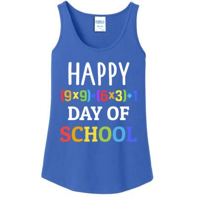 Happy 100th Day Of School With Math Formula For 100 Days Great Gift Ladies Essential Tank