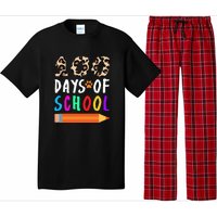 Happy 100th Day Of School Teacher 100 Days Rainbow Leopard Pajama Set