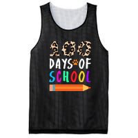 Happy 100th Day Of School Teacher 100 Days Rainbow Leopard Mesh Reversible Basketball Jersey Tank