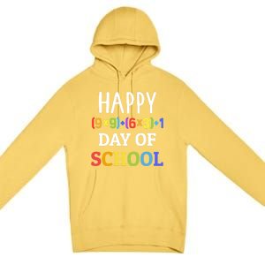 Happy 100th Day Of School With Math Formula For 100 Days Gift Premium Pullover Hoodie