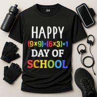 Happy 100th Day Of School With Math Formula For 100 Days Gift Performance Shirt