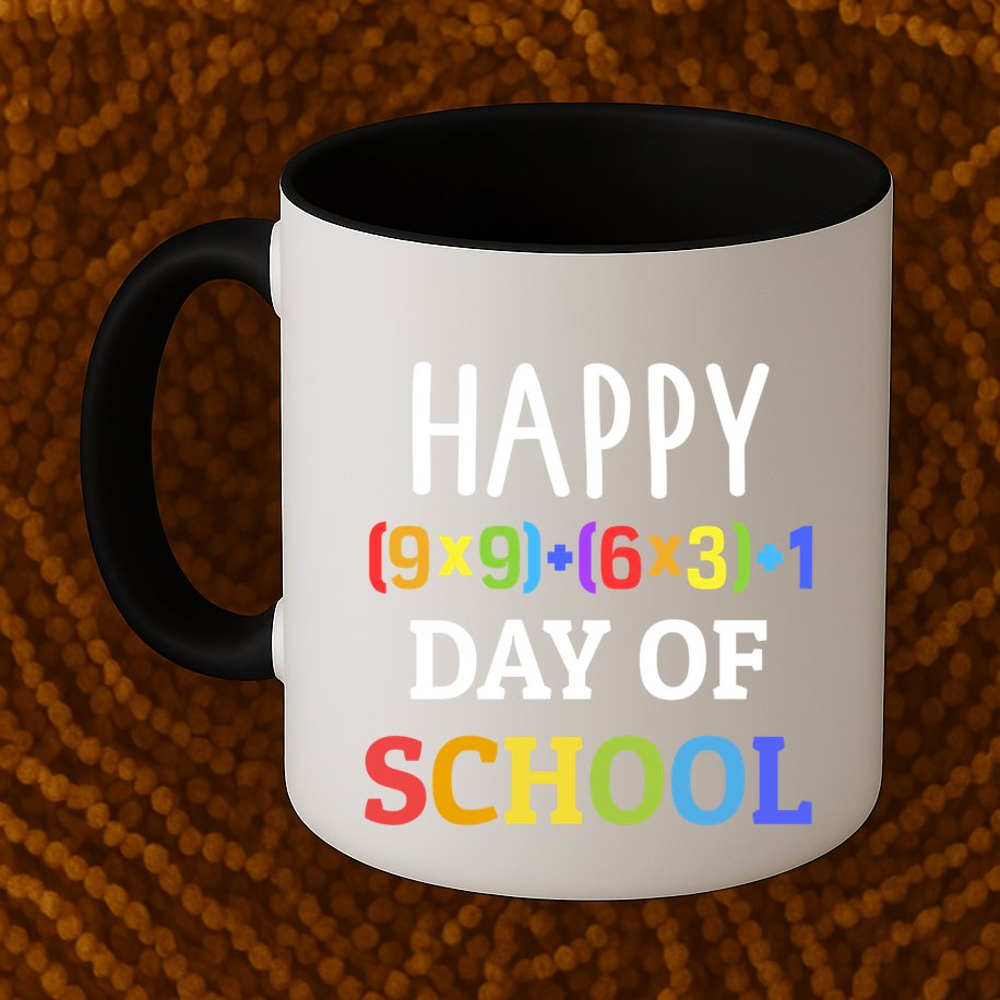 Happy 100th Day Of School With Math Formula For 100 Days Gift Mug