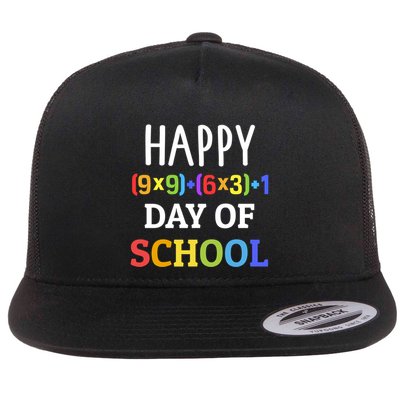 Happy 100th Day Of School With Math Formula For 100 Days Gift Flatbill Hat