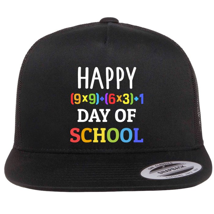 Happy 100th Day Of School With Math Formula For 100 Days Gift Flatbill Hat