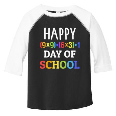 Happy 100th Day Of School With Math Formula For 100 Days Gift Toddler Fine Jersey T-Shirt