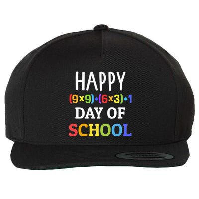 Happy 100th Day Of School With Math Formula For 100 Days Gift Wool Snapback Cap