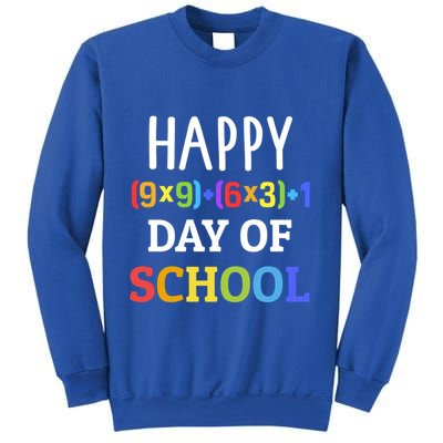Happy 100th Day Of School With Math Formula For 100 Days Gift Sweatshirt