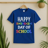 Happy 100th Day Of School With Math Formula For 100 Days Gift T-Shirt