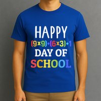 Happy 100th Day Of School With Math Formula For 100 Days Gift T-Shirt