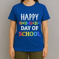 Happy 100th Day Of School With Math Formula For 100 Days Gift T-Shirt