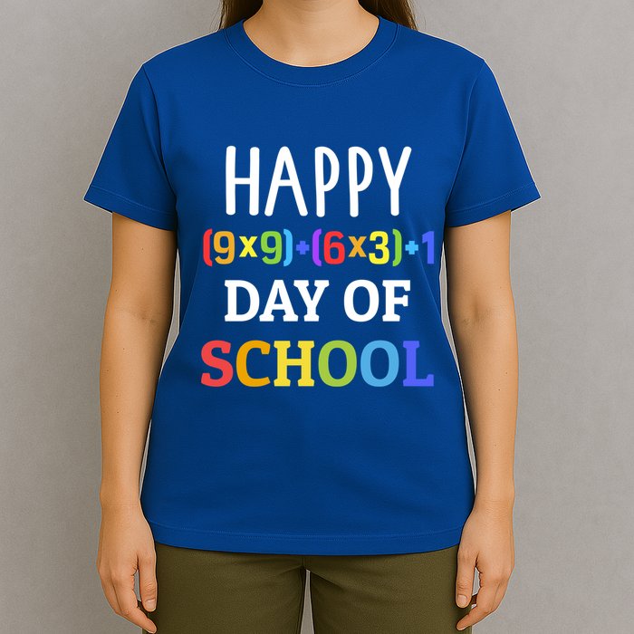 Happy 100th Day Of School With Math Formula For 100 Days Gift T-Shirt