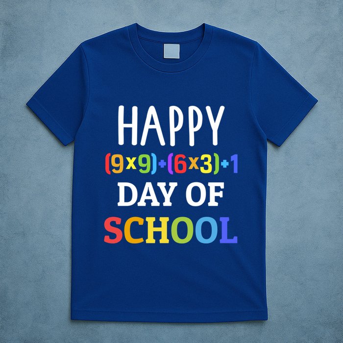 Happy 100th Day Of School With Math Formula For 100 Days Gift T-Shirt