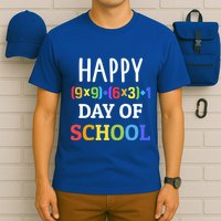 Happy 100th Day Of School With Math Formula For 100 Days Gift T-Shirt