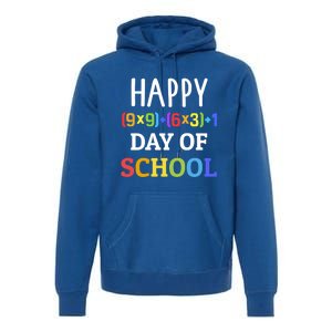 Happy 100th Day Of School With Math Formula For 100 Days Gift Premium Hoodie