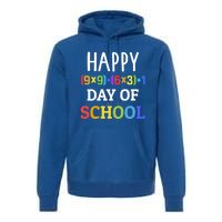 Happy 100th Day Of School With Math Formula For 100 Days Gift Premium Hoodie