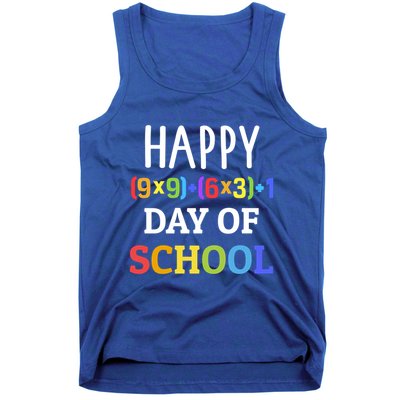 Happy 100th Day Of School With Math Formula For 100 Days Gift Tank Top