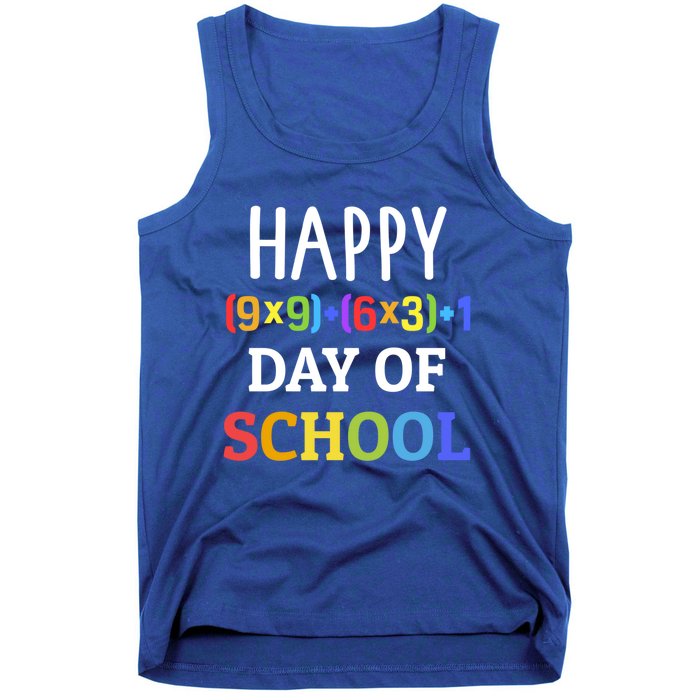 Happy 100th Day Of School With Math Formula For 100 Days Gift Tank Top