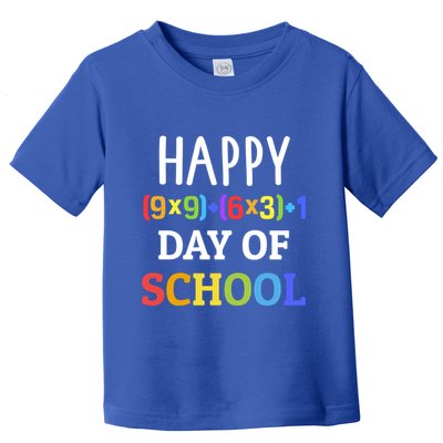 Happy 100th Day Of School With Math Formula For 100 Days Gift Toddler T-Shirt