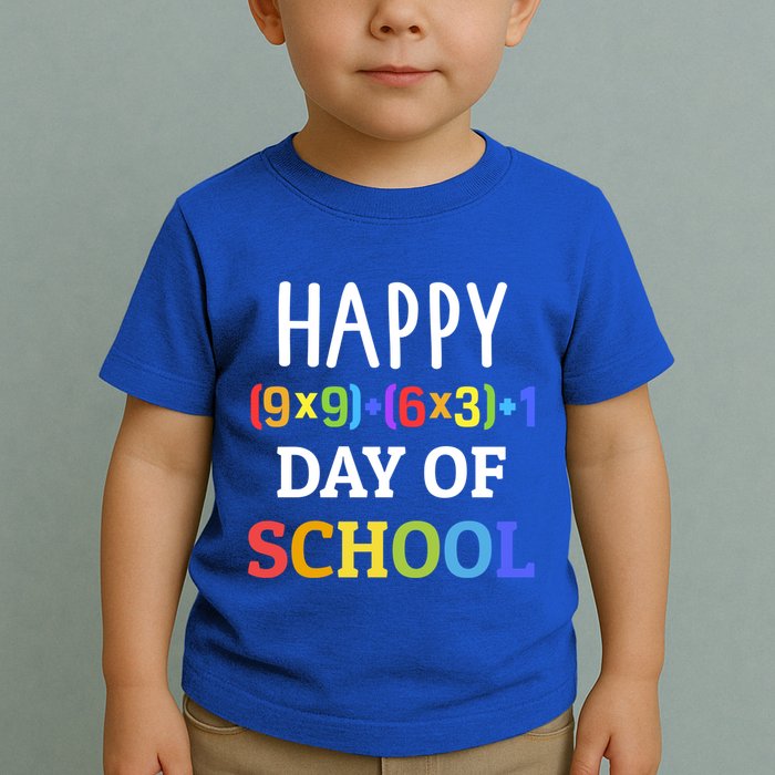 Happy 100th Day Of School With Math Formula For 100 Days Gift Toddler T-Shirt