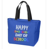Happy 100th Day Of School With Math Formula For 100 Days Gift Zip Tote Bag