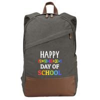 Happy 100th Day Of School With Math Formula For 100 Days Gift Cotton Canvas Backpack