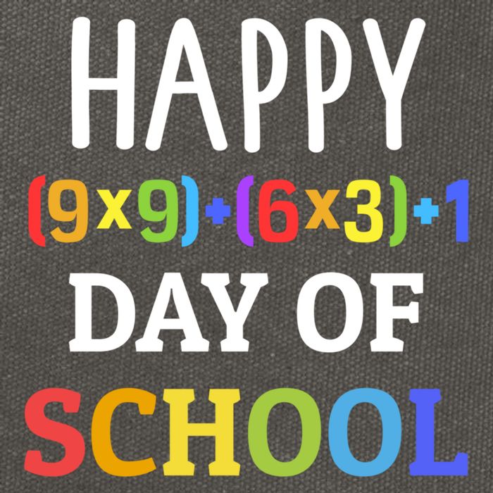 Happy 100th Day Of School With Math Formula For 100 Days Gift Cotton Canvas Backpack