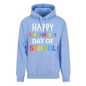 Happy 100th Day Of School With Math Formula For 100 Days Gift Unisex Surf Hoodie