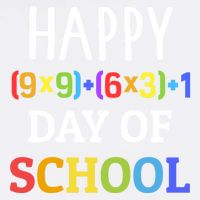 Happy 100th Day Of School With Math Formula For 100 Days Gift Garment-Dyed Sweatshirt
