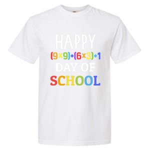 Happy 100th Day Of School With Math Formula For 100 Days Gift Garment-Dyed Heavyweight T-Shirt