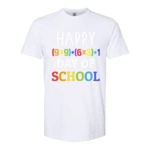 Happy 100th Day Of School With Math Formula For 100 Days Gift Softstyle CVC T-Shirt