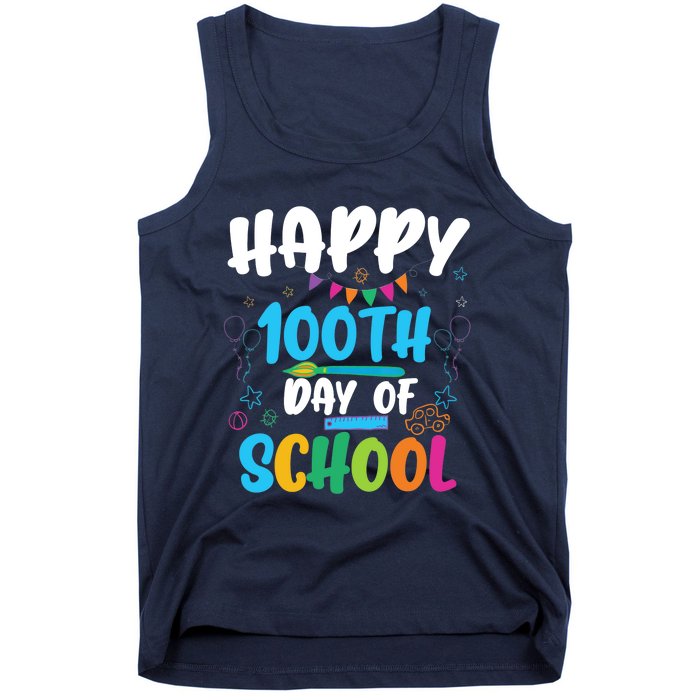 Happy 100th Day Of School For Teacher Or Child Tank Top