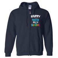 Happy 100th Day Of School For Teacher Or Child Full Zip Hoodie